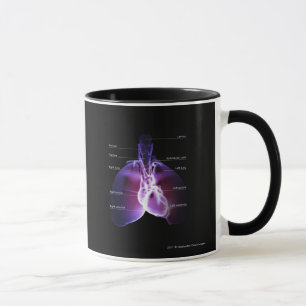 Mug Structure du coeur et des poumons