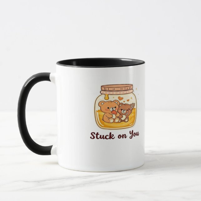 Mug Stuck On You Simple Love Aesthetic  (Gauche)