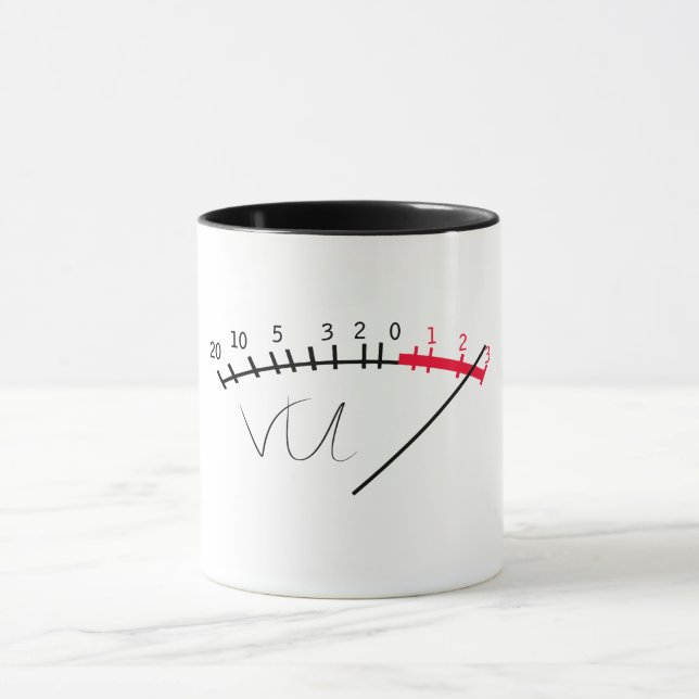 Mug Studio de niveau sonore VU Meter (Centre)