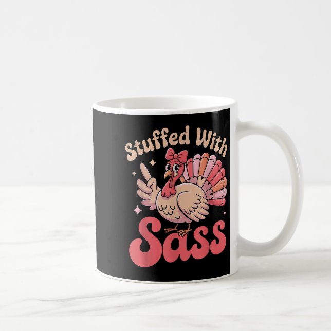 Mug Stuffed With S Turkey Cute Nk Coquette Thanksgivin (Droite)