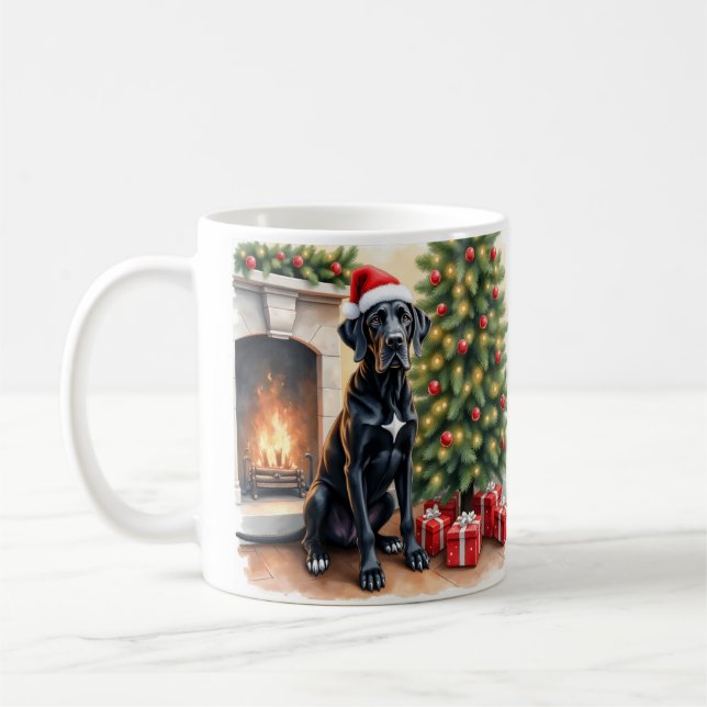 Mug Stunning Great Dane Christmas  (Gauche)