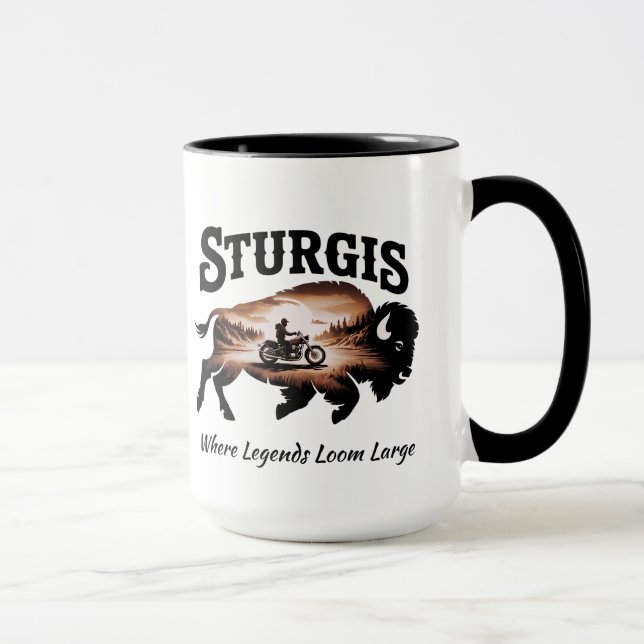 Mug Sturgis Black Hills SD Bison Légendes (Droite)