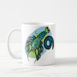 Mug Style années 1970 Cancer Crab avec symbole