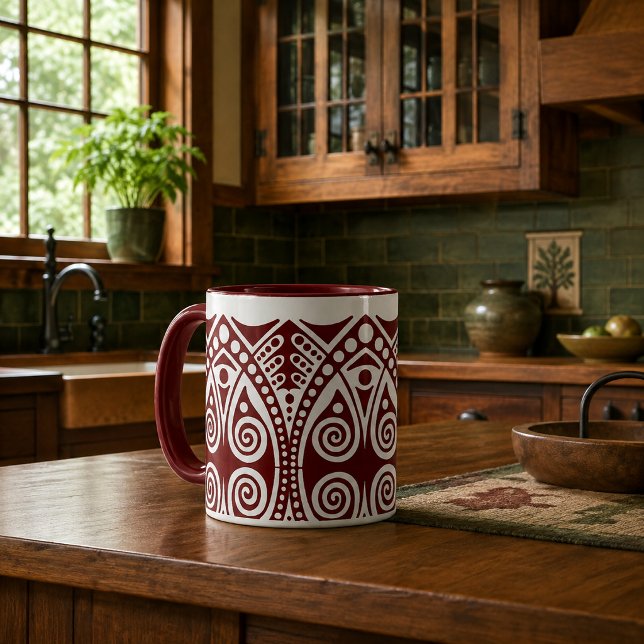 Mug Style Art Déco artisan couleurs personnalisables (Créateur téléchargé)