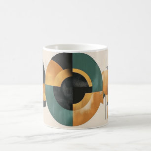 Mug style Bauhaus, caractérisé par des formes géométri