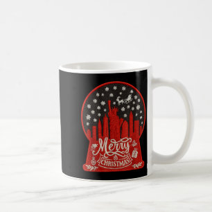 Mug Style Broderie, Joyeux Noël New York Skyline