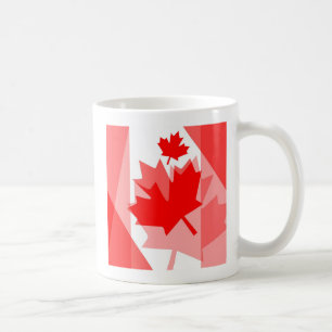 Mug Style canadien Feuille d'érable rouge en couches C