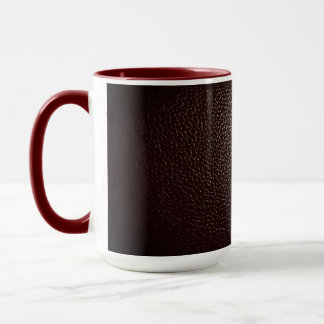 Mug Style cuir couleur vin