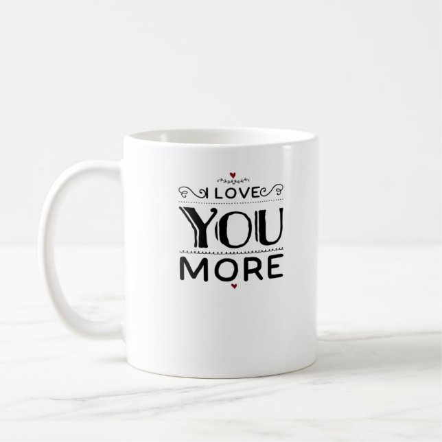 Mug Style de conception artistique « Amour à plus »  (Gauche)