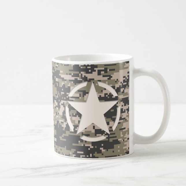Mug Style de décoration de la balise Etoile camouflage (Droite)