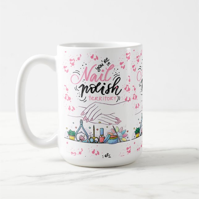 Mug style de décoration de salon de manucure (Gauche)
