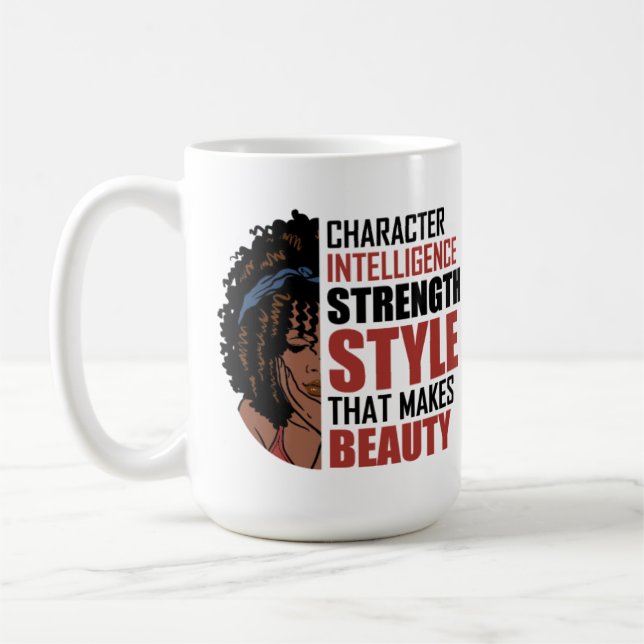 Mug Style De Force De L'Intelligence De Caractère Qui  (Gauche)