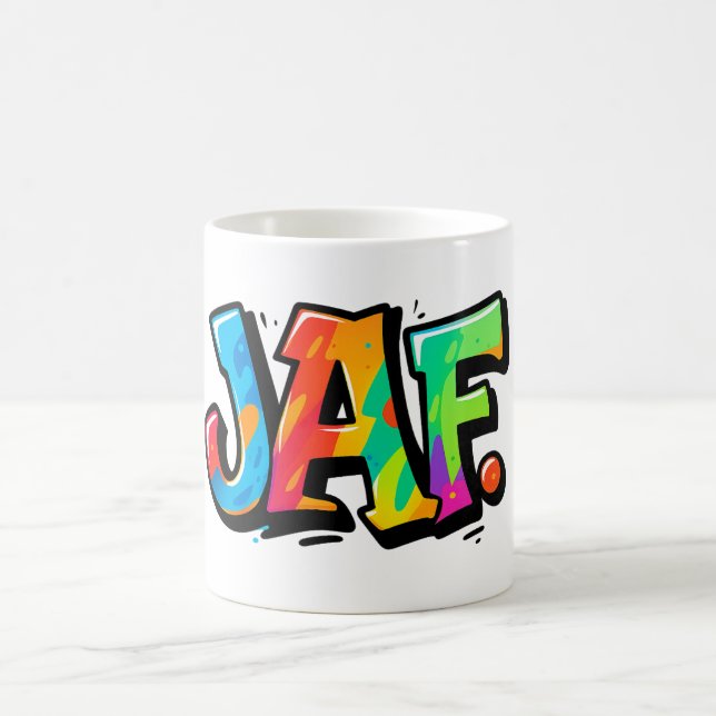Mug Style de graffiti JAF - typographie de l'art urbai (Centre)