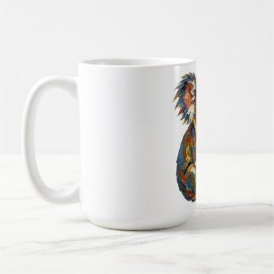 Mug Style de peinture à l'huile vibrant Koala impasto