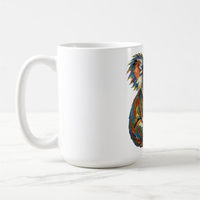 Mug Style de peinture à l'huile vibrant Koala impasto  (Gauche)