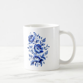 Mug Style de porcelaine folklorique russe traditionnel
