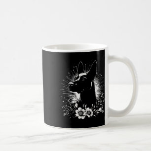 Mug Style de tatouage Amoureux des chiens malinois rét