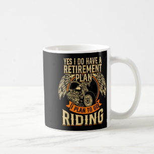 Mug Style de vie de retraite de motard moto chopper lo