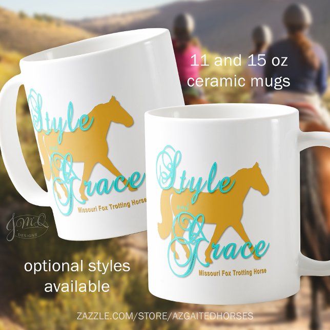 Mug Style et grâce Missouri Fox Trotting Horse (Style and Grace Missouri Fox Trotting Horse Coffee Mug)
