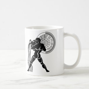 Mug Style grec Aquarius homme versant de l'eau