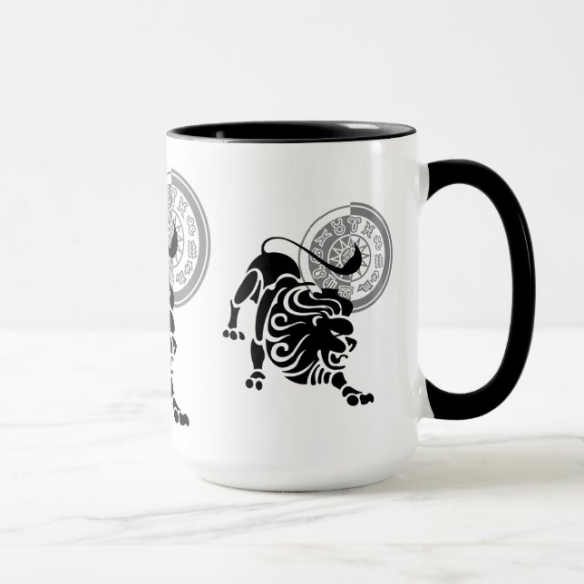 Mug Style grec Leo Lion Zodiac Graphique (Droite)
