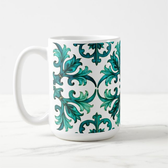 Mug Style italien, mosaïque, vert (Gauche)