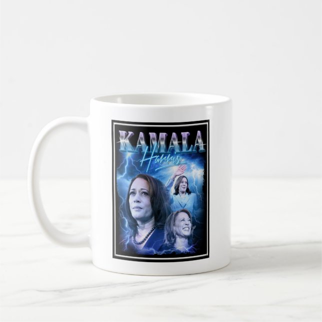 Mug Style Kamala Harris Retro 90s (Gauche)