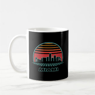 Mug Style Miami City Skyline 80S