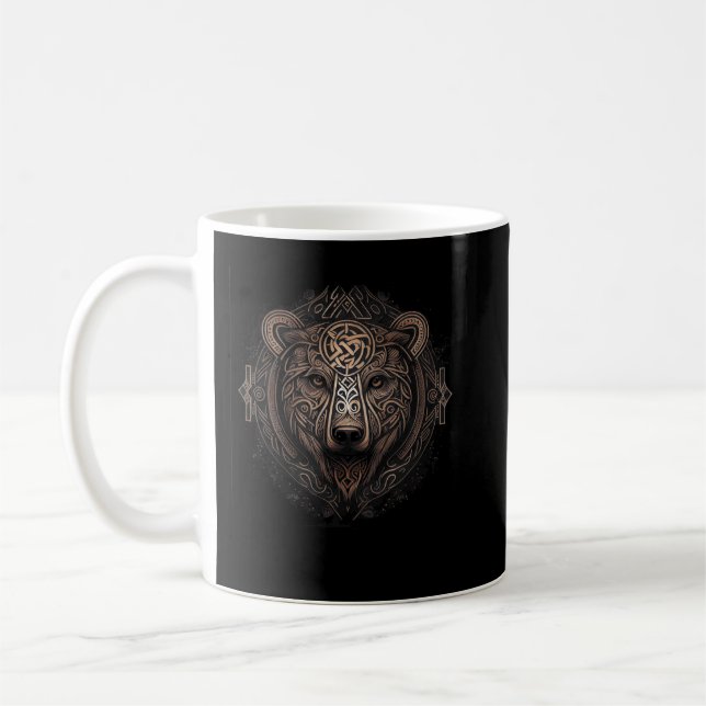 Mug Style Nordique Ours Tatouage Viking Ursa Faune Ani (Gauche)