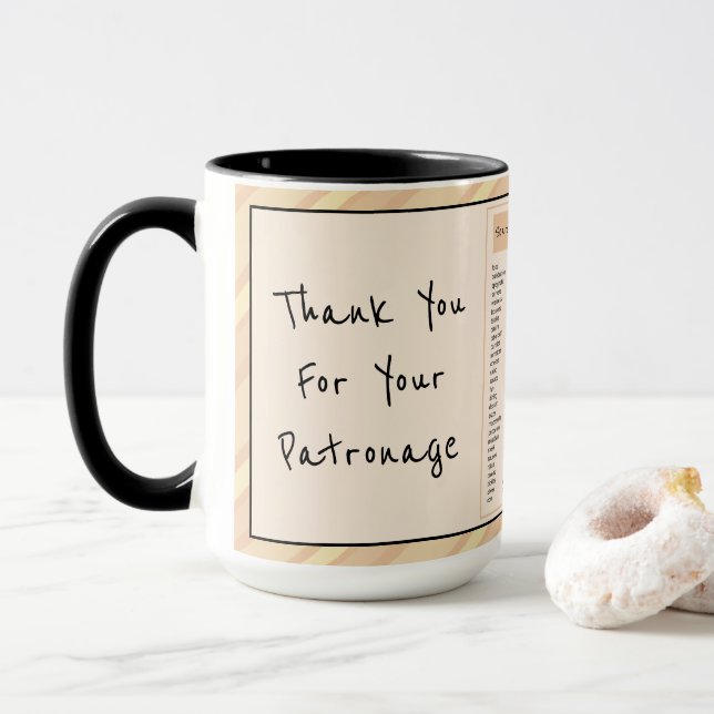 Mug Style restaurant amusant (Avec donut)