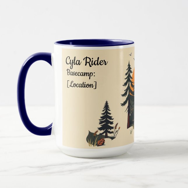 Mug Style Retro Hiking Club National Park (Gauche)