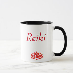 Mug Style rouge de principes de Reiki