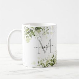 Mug Style rustique Sage vert Botanique Nom floral