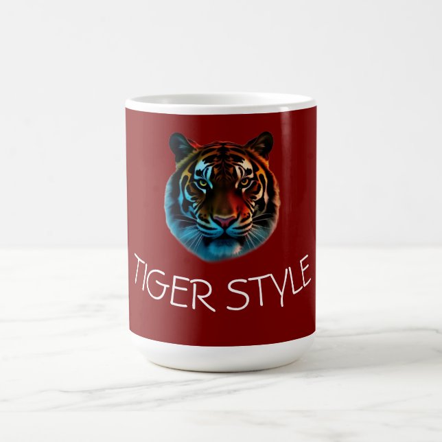 Mug Style Tigre – Graphique Énergie Sauvage (Centre)