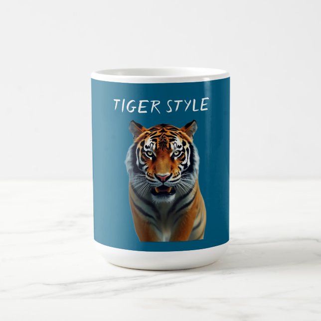 Mug Style Tigre – Graphisme Énergie Sauvage (Centre)