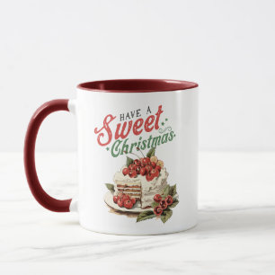 Mug Style vintage Avoir un gâteau de Noël sucré