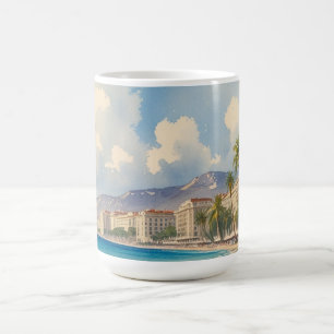 Mug Style vintage Côte d'Azur Voyage en France