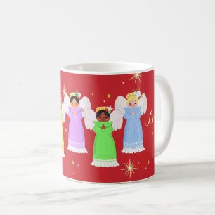 Mug Style Vintage des Anges de Noël