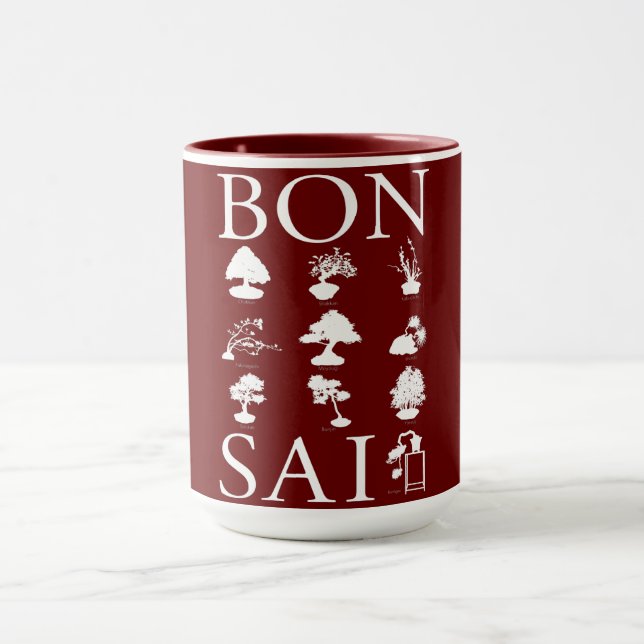 Mug Styles de base de l'arbre Bonsai (Centre)