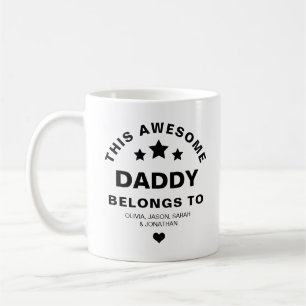 Mug Stylish Ce merveilleux papa appartient à la Fête
