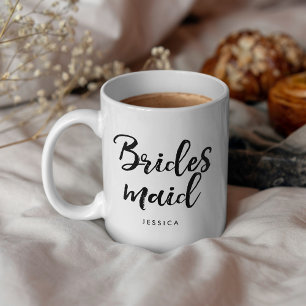 Mug Stylish Script "Bridesmaid" Personalized