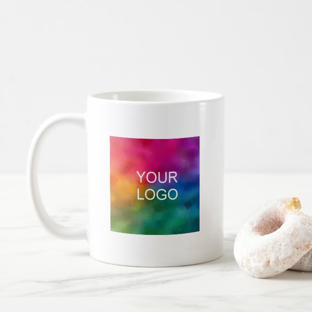 Mug Stylish Upload Your Logo Here Promotional Brand (Avec donut)