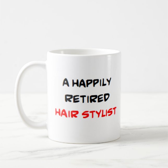 Mug styliste à cheveux retraité (Gauche)