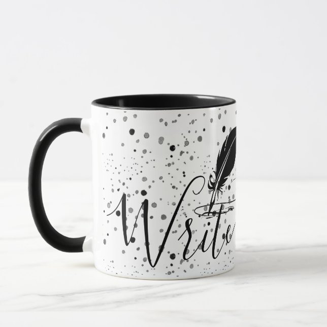 Mug stylo plume personnalisé (Gauche)
