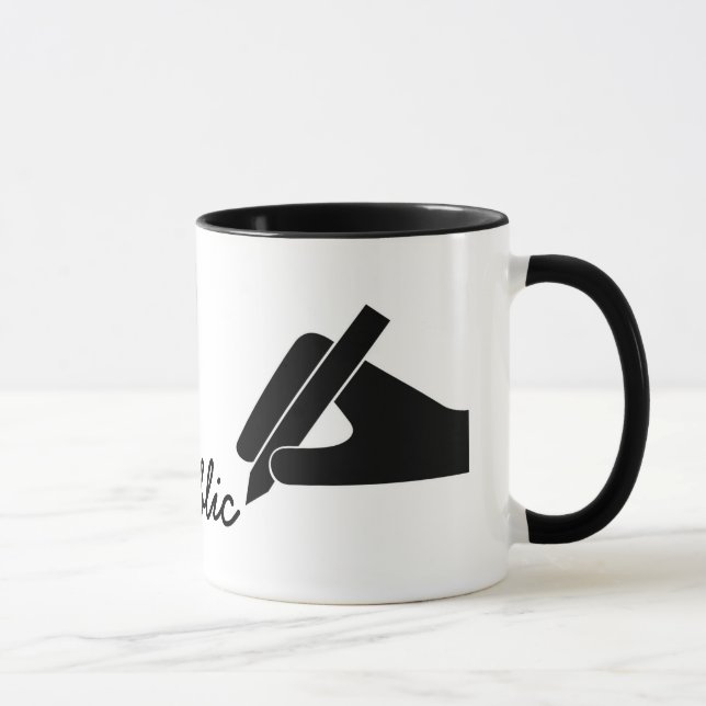 Mug Stylo Posé Notaire Public De L'Oregon (Droite)