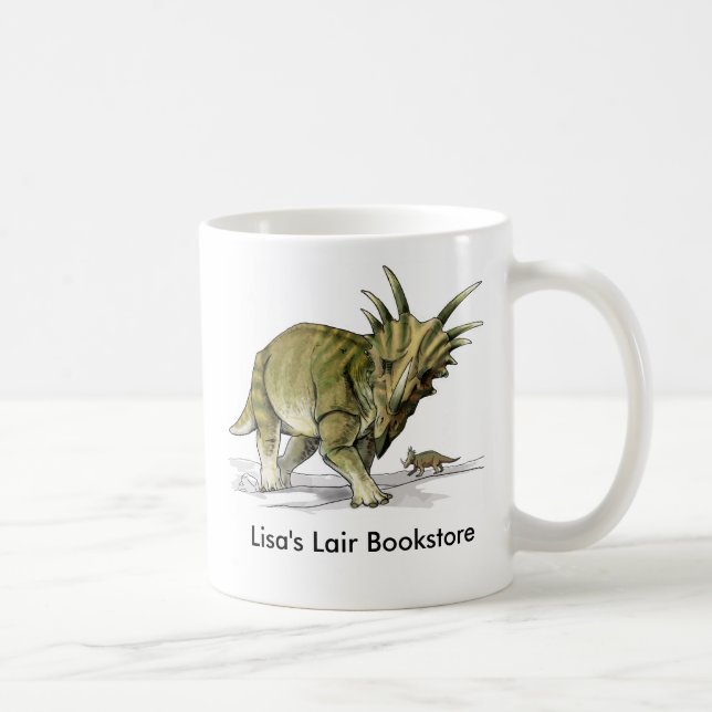 Mug Styracosaurus - promo de librairie de dinosaure de (Droite)