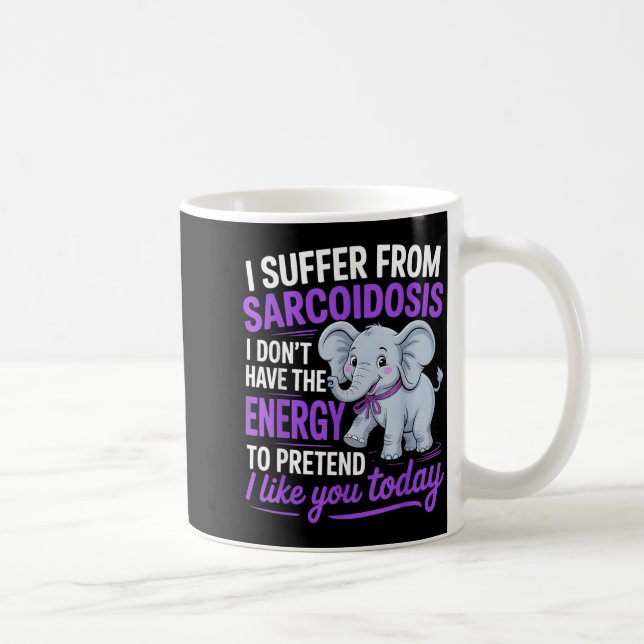 Mug Subir de la sarcoïdose Guerrière de sensibilisatio (Droite)
