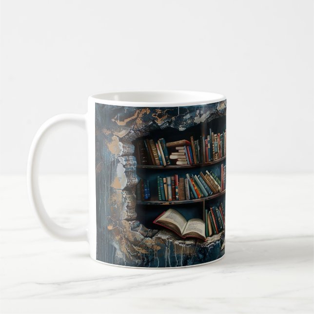 Mug Sublimation de la bande 3D de la bibliothèque 3D e (Gauche)