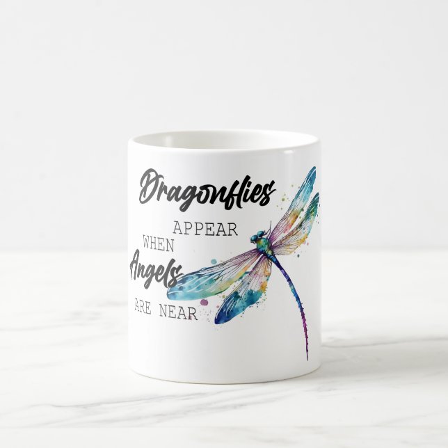 Mug Sublimation de libellule inspirationnelle/commémor (Centre)