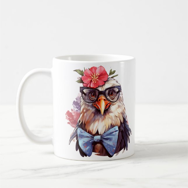 Mug Sublimation drôle de poulet (Gauche)